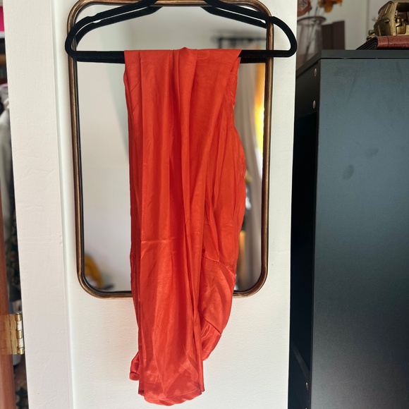 Orange Women's Indian Anarkali - Picture 5 of 5